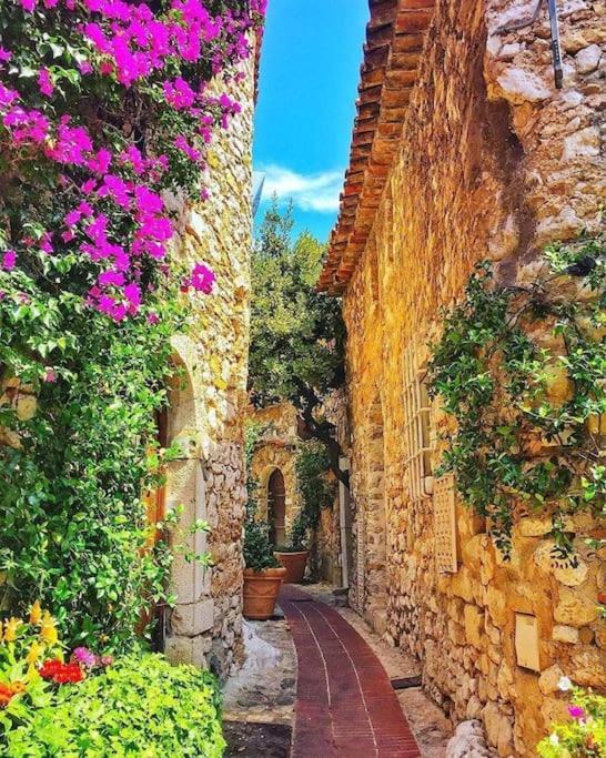 Studio Au Calme, Avec Terrasse Et Parking A Eze Village 외부 사진
